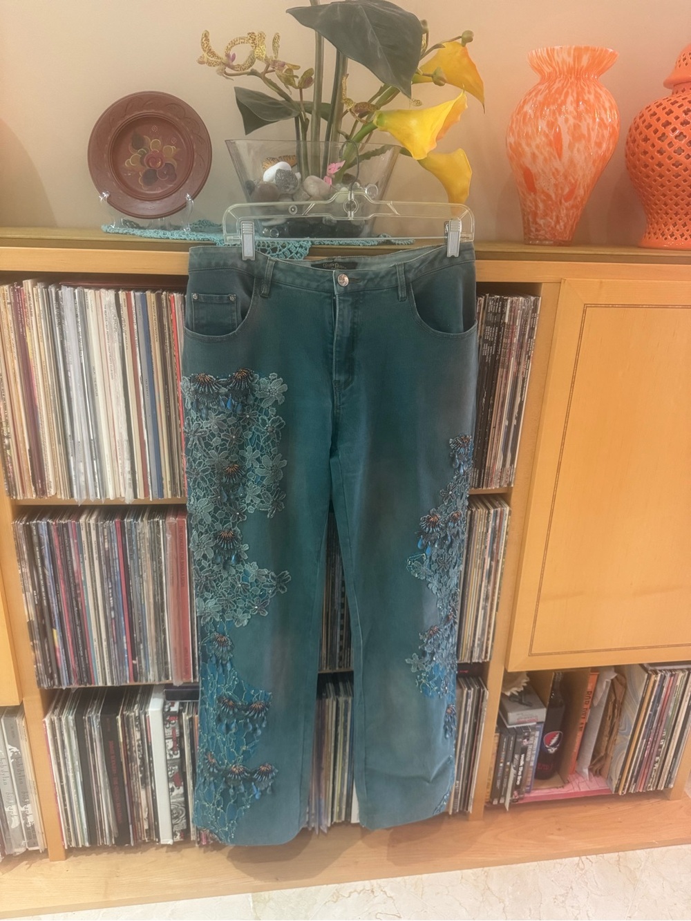 DRAMATIC PRICE DROP: NWOT, VTG. CHRISTINE PHILLIPE L’IMAGE, TEAL WASH over ONE-o